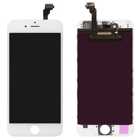 Дисплей Apple iPhone 6, белый | с тачскрином | оригинал | дисплейный модуль, экран, монитор