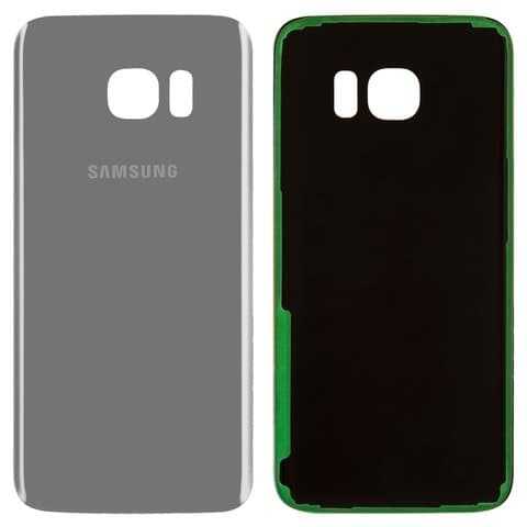 Задняя крышка Samsung SM-G935 Galaxy S7 EDGE, серебристая, Original (PRC) | корпус, панель аккумулятора, АКБ, батареи