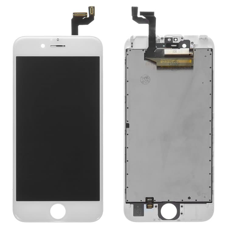 Дисплей Apple iPhone 6S, белый | с тачскрином | Original (реновация) | дисплейный модуль, экран, монитор