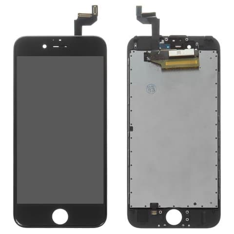 Дисплей Apple iPhone 6S, черный | с тачскрином | Original (реновация) | дисплейный модуль, экран, монитор