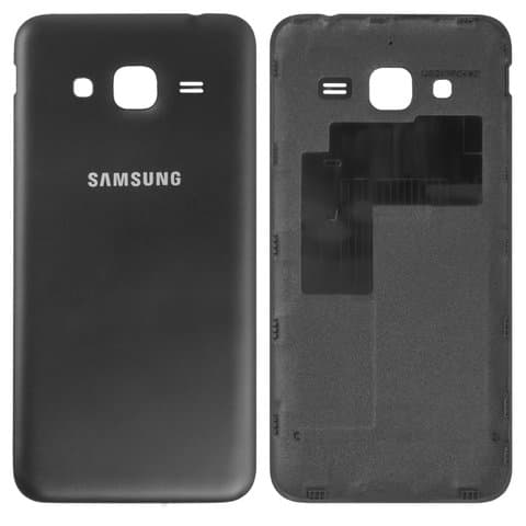 Задняя крышка Samsung SM-J320 Galaxy J3 (2016), черная, Original (PRC) | корпус, панель аккумулятора, АКБ, батареи