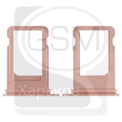 Держатель (лоток) SIM-карты Apple iPhone 7, розовый, Original (PRC)