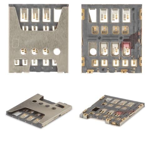 Коннектор SIM-карты Sony E2104 Xperia E4, E2105 Xperia E4, E2115 Xperia E4, E2124 Xperia E4J, Original (PRC), (гнездо, разъем, слот)