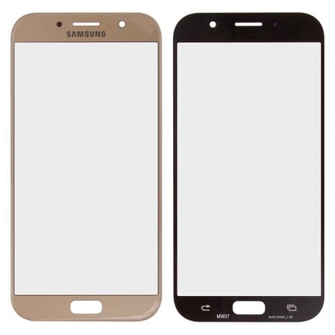 Стекло дисплея Samsung SM-A720 Galaxy A7 (2017), золотистое | стекло тачскрина