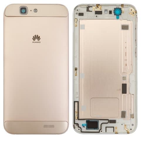 Задняя крышка Huawei Ascend G7, золотистая, Original (PRC) | корпус, панель аккумулятора, АКБ, батареи