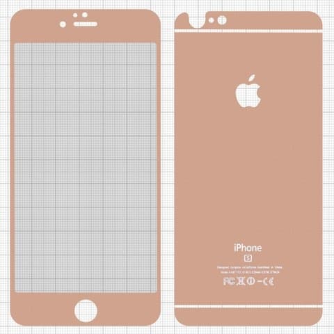 Закаленное защитное стекло Apple iPhone 6 Plus, iPhone 6S Plus, iPhone 7 Plus, iPhone 8 Plus, розовое, совместимо с чехлом