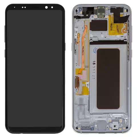 Дисплей Samsung SM-G955 Galaxy S8 Plus, серебристый | с тачскрином | с передней панелью | оригинал, SUPER AMOLED, Arctic Silver | дисплейный модуль, экран, монитор