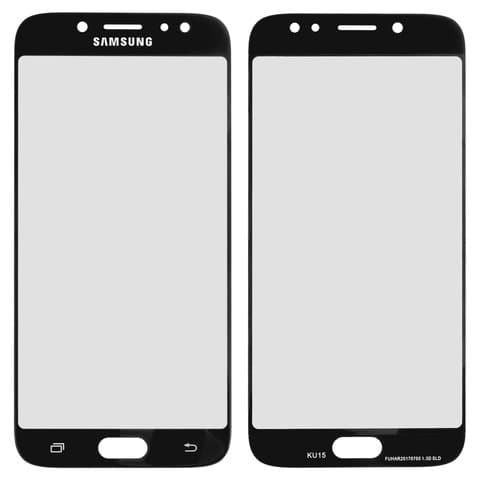 Стекло дисплея Samsung SM-J730 Galaxy J7 (2017), черное | стекло тачскрина