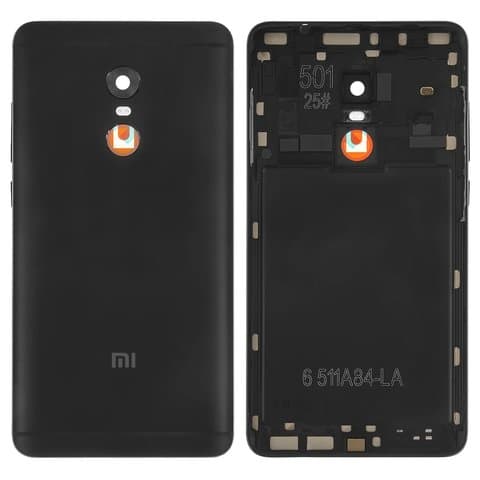 Задняя крышка Xiaomi Redmi Note 4, черная, с боковыми кнопками, Original (PRC) | корпус, панель аккумулятора, АКБ, батареи