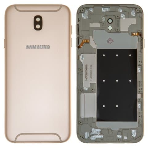 Задняя крышка Samsung SM-J730 Galaxy J7 (2017), золотистая, Original (PRC) | корпус, панель аккумулятора, АКБ, батареи