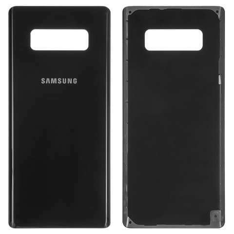 Задняя крышка Samsung SM-N950 Galaxy Note 8, черная, Midnight Black, Original (PRC) | корпус, панель аккумулятора, АКБ, батареи