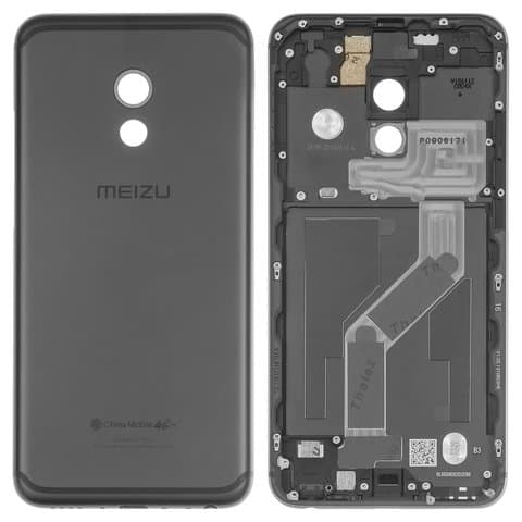 Задняя крышка Meizu Pro 6, черная, Original (PRC) | корпус, панель аккумулятора, АКБ, батареи
