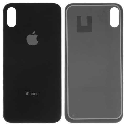 Задняя крышка Apple iPhone X, черная, нужно снять стекло камеры, small hole, High Copy | корпус, панель аккумулятора, АКБ, батареи
