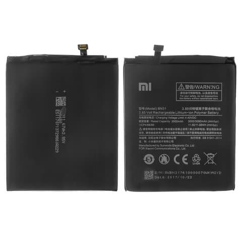 Аккумулятор  для Xiaomi Mi A1 (оригинал)