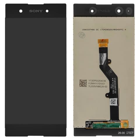 Дисплей Sony G3412 Xperia XA1 Plus Dual, чорний | з тачскріном | Original (PRC) | дисплейный модуль, экран
