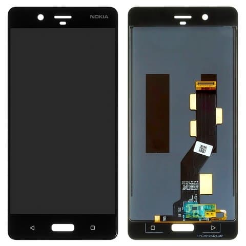 Дисплей Nokia 8 Dual Sim, черный | с тачскрином | Original (PRC) | дисплейный модуль, экран, монитор