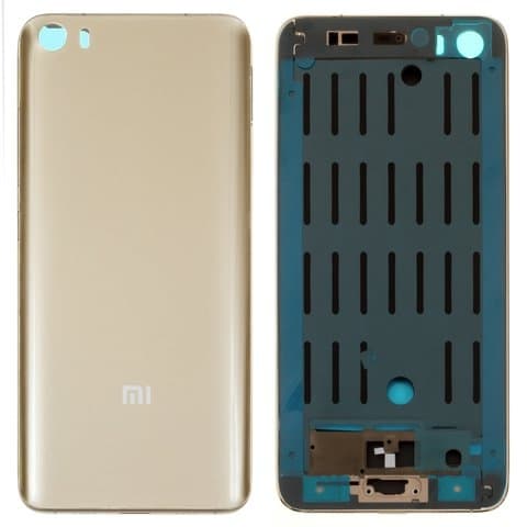 Корпус Xiaomi Mi 5, 2015105, золотистий, Original (PRC), (панель, панели)