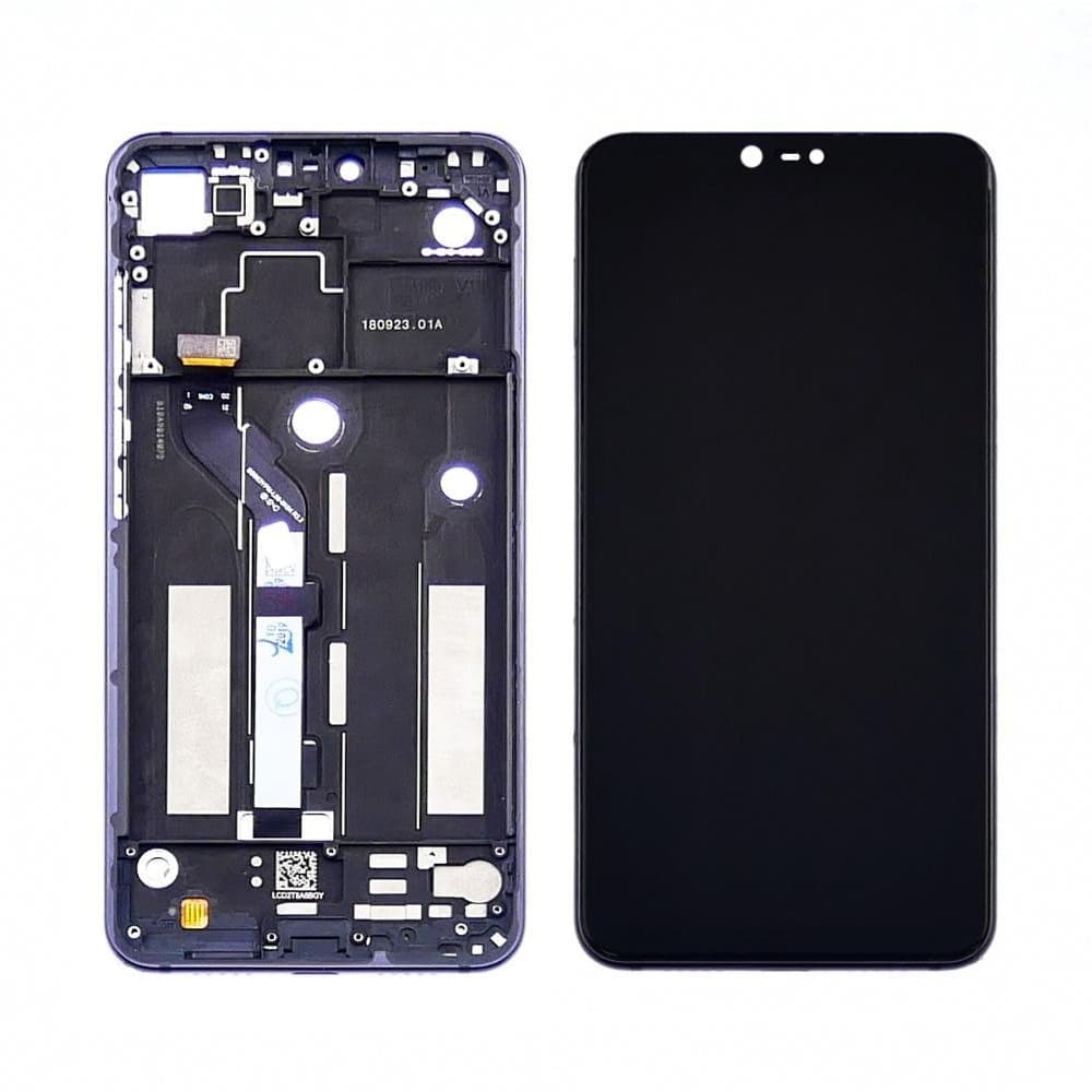 Дисплей Xiaomi Mi 8 Lite, M1808D2TE, M1808D2TC, M1808D2TG, черный | с тачскрином | с передней панелью | Original (PRC) | дисплейный модуль, экран, монитор
