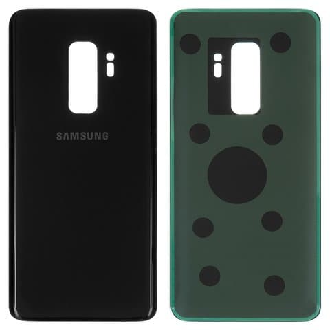Задняя крышка Samsung SM-G965 Galaxy S9 Plus, черная, Midnight Black, Original (PRC) | корпус, панель аккумулятора, АКБ, батареи