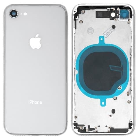 Корпус Apple iPhone 8, білий, с держателем SIM-карты, с боковой кнопкой, Original (PRC), (панель, панели)