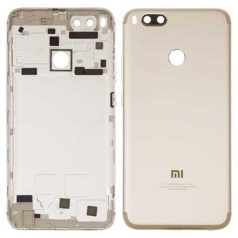 Задняя крышка Xiaomi Mi 5X, Mi A1, MDG2, MDI2, MDE2, золотистая, Original (PRC) | корпус, панель аккумулятора, АКБ, батареи
