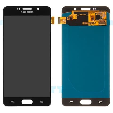 Дисплей Samsung SM-A710 Galaxy A7 (2016), черный | с тачскрином | High Copy, OLED | дисплейный модуль, экран, монитор