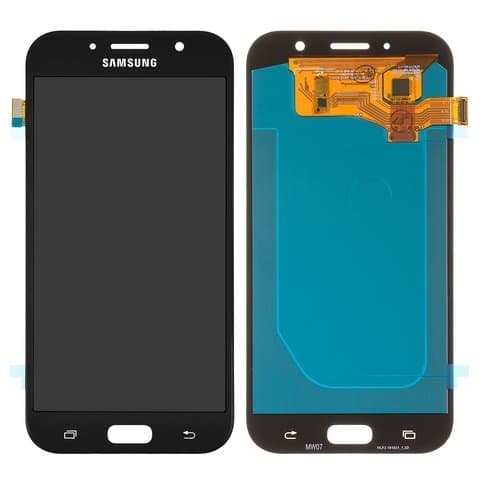 Дисплей Samsung SM-A720 Galaxy A7 (2017), черный | с тачскрином | High Copy, OLED | дисплейный модуль, экран, монитор