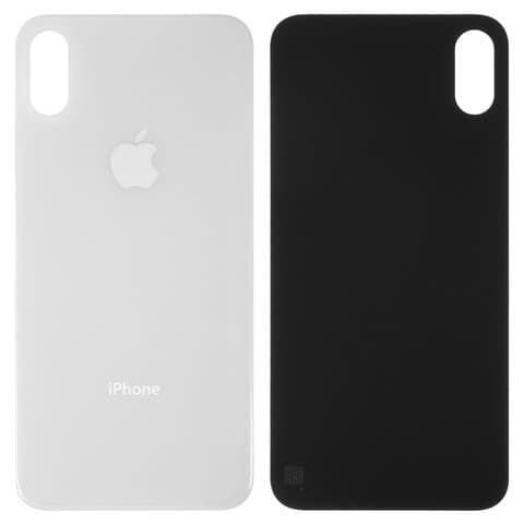 Задняя крышка Apple iPhone X, белая, нужно снять стекло камеры, small hole, Original (PRC) | корпус, панель аккумулятора, АКБ, батареи