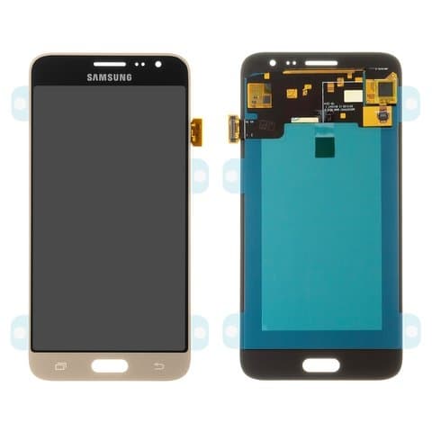 Дисплей Samsung SM-J320 Galaxy J3 (2016), золотистий | з тачскріном | High Copy, OLED | дисплейный модуль, экран