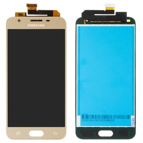 Дисплей Samsung SM-G570 Galaxy J5 Prime, золотистый | с тачскрином | Original (реновация) | дисплейный модуль, экран, монитор