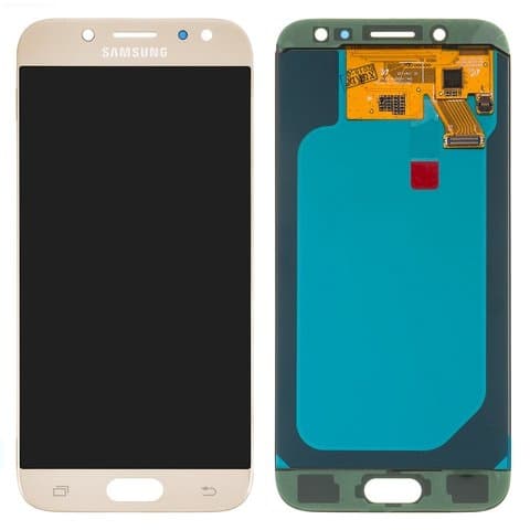 Дисплей Samsung SM-J530 Galaxy J5 (2017), золотистый | с тачскрином | Original (реновация), AMOLED | дисплейный модуль, экран