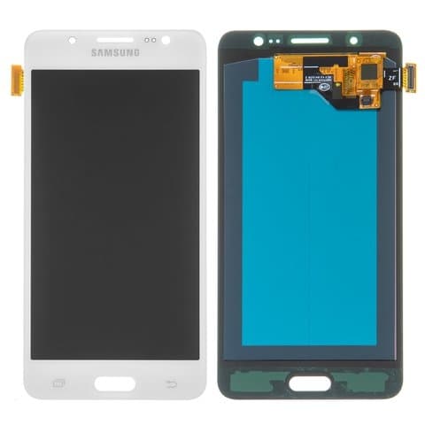 Дисплей Samsung SM-J510 Galaxy J5 (2016), белый | с тачскрином | High Copy, OLED | дисплейный модуль, экран, монитор