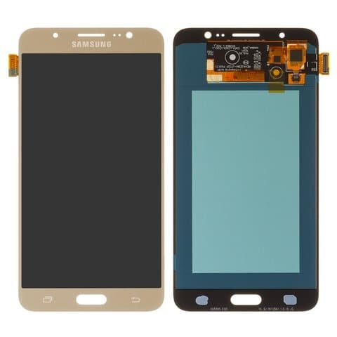 Дисплей Samsung SM-J710 Galaxy J7 (2016), золотистый | с тачскрином | High Copy, OLED | дисплейный модуль, экран, монитор