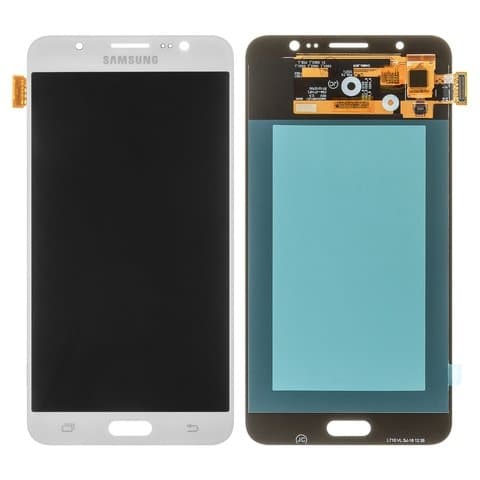 Дисплей Samsung SM-J710 Galaxy J7 (2016), белый | с тачскрином | High Copy, OLED | дисплейный модуль, экран, монитор