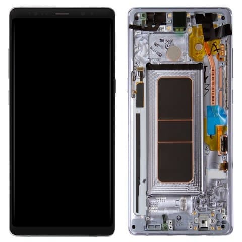 Дисплей Samsung SM-N950 Galaxy Note 8, фиолетовый, Orchid Gray | с тачскрином | с передней панелью | Original (PRC), AMOLED | дисплейный модуль, экран