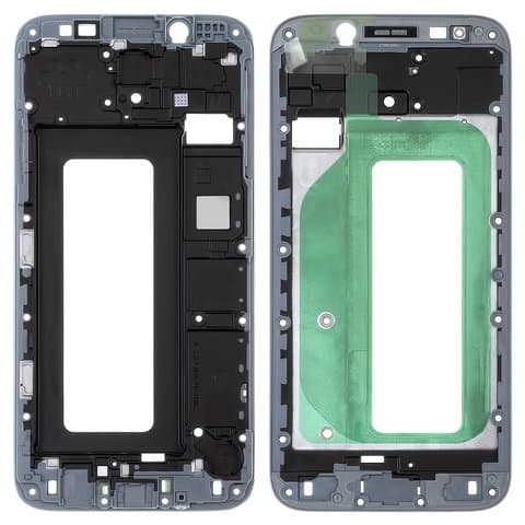 Рамка (основа) крепления дисплея Samsung SM-J730 Galaxy J7 (2017), синяя, Original (PRC)