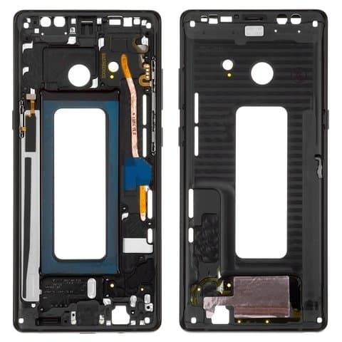 Рамка (основа) крепления дисплея Samsung SM-N950 Galaxy Note 8 Duos, черная, Original (PRC)