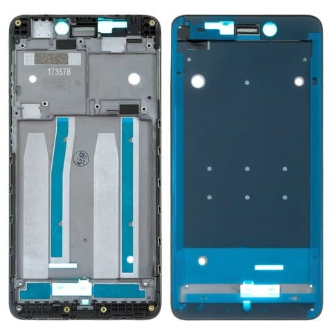 Рамка (основа) крепления дисплея Xiaomi Redmi 4A, 2016117, черная, Original (PRC)