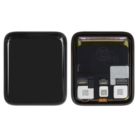 Дисплей Apple Watch 3 42mm, чорний | з тачскріном | Original (PRC), LTE | дисплейный модуль, экран