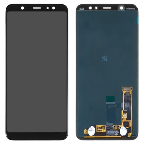 Дисплей Samsung SM-J805 Galaxy J8 Plus, черный | с тачскрином | Original (PRC) | дисплейный модуль, экран, монитор