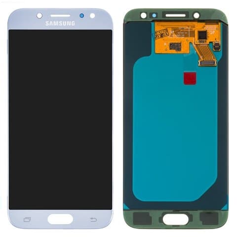 Дисплей Samsung SM-J530 Galaxy J5 (2017), голубой, серебристый | с тачскрином | Original (реновация), AMOLED | дисплейный модуль, экран, монитор