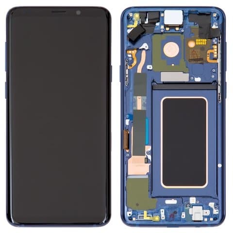 Дисплей Samsung SM-G965 Galaxy S9 Plus, синий, Coral Blue | с тачскрином | с передней панелью | Original (PRC), AMOLED | дисплейный модуль, экран, монитор