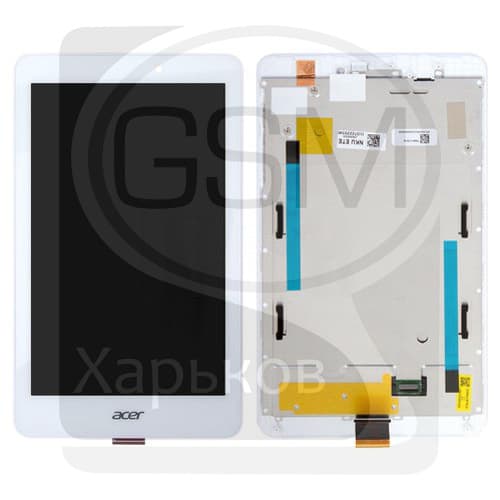 Дисплей Acer Iconia Tab 8 A1-840, белый | с тачскрином | с передней панелью | оригинал | дисплейный модуль, экран, монитор