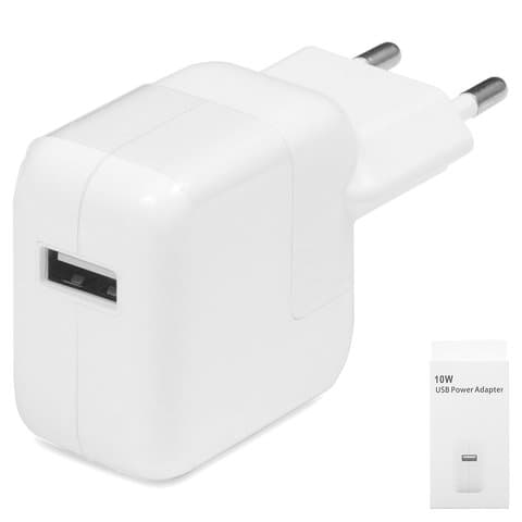Сетевое зарядное устройство Apple, мобильных телефонов Apple, 220 В, (USB выход 5В, 2.1 А), белое
