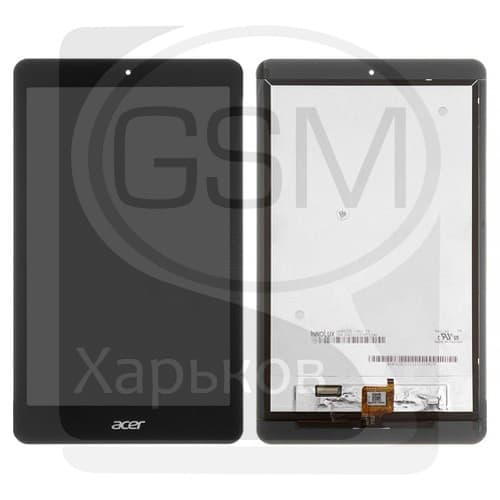 Дисплей Acer Iconia One 8 B1-820, черный | с тачскрином | оригинал | дисплейный модуль, экран, монитор