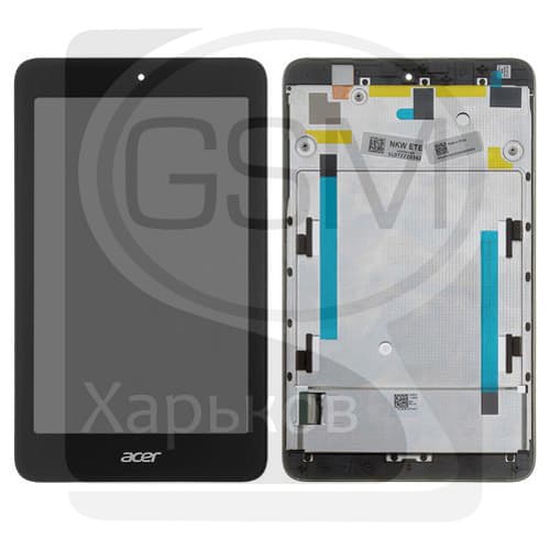 Дисплей Acer Iconia One 7 B1-750, черный | с тачскрином | с передней панелью | оригинал | дисплейный модуль, экран, монитор