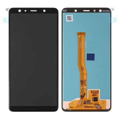 Дисплей Samsung SM-A750 Galaxy A7 (2018), черный | с тачскрином | Original (PRC) | дисплейный модуль, экран, монитор