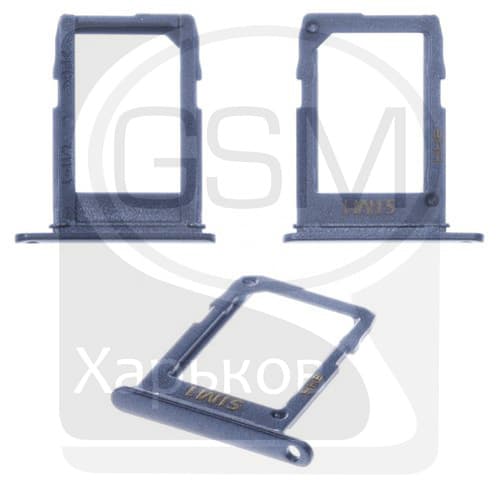 Держатель (лоток) SIM-карты Samsung SM-A600 Galaxy A6 (2018), синий, SIM1, dual SIM, Original (PRC)