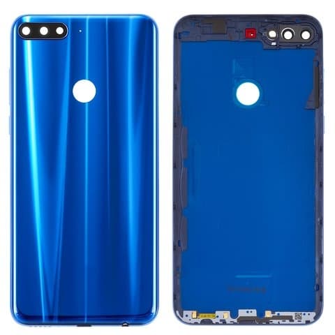 Задняя крышка Huawei Y7 Prime (2018), синяя, Original (PRC) | корпус, панель аккумулятора, АКБ, батареи