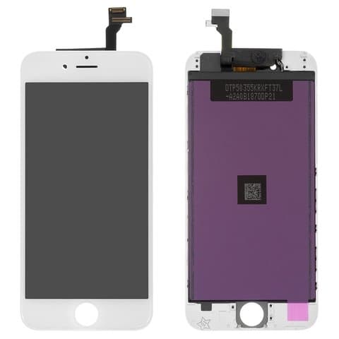 Дисплей Apple iPhone 6, белый | с тачскрином | High Copy | дисплейный модуль, экран, монитор